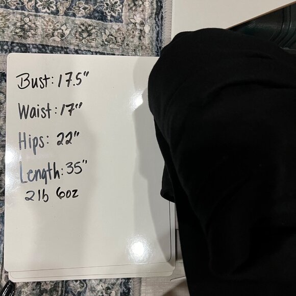 DKNY Wool Blend Peplum Style Mid-Length Classic Coat Black Size 2 - Picture 12 of 12